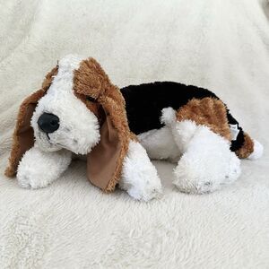 Kmart Basset Hound Beagle Dog Plush 15” Floppy Laying Vintage Stuffed Toy